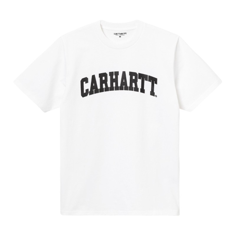 CARHARTT S/S UNIVERSITY T-SHIRT WHITE/BLACK