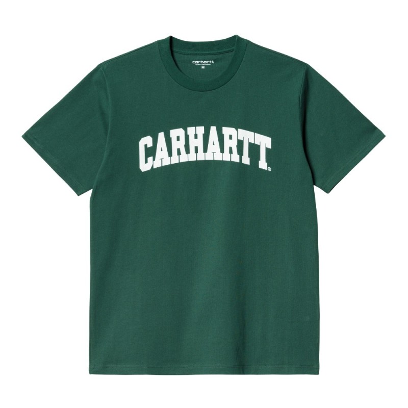 CARHARTT S/S UNIVERSITY T-SHIRT HEDGE/WHITE